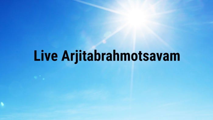 Live Arjitabrahmotsavam on JioTV