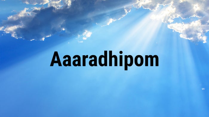 Aaaradhipom on JioTV