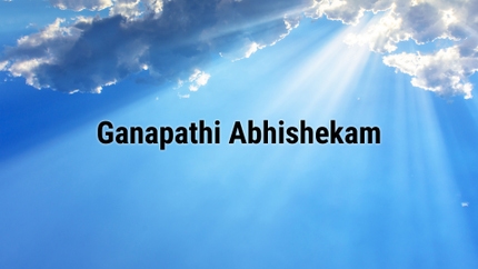 Ganapathi Abhishekam on Hindu Dharmam