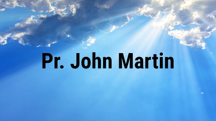 Pr. John Martin on JioTV