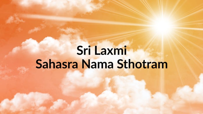 Sri Laxmi Sahasra Nama Sthotram on JioTV