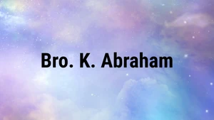 Bro. K. Abraham on Aradhana TV