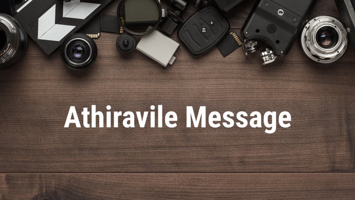 Athiravile Message on JioTV