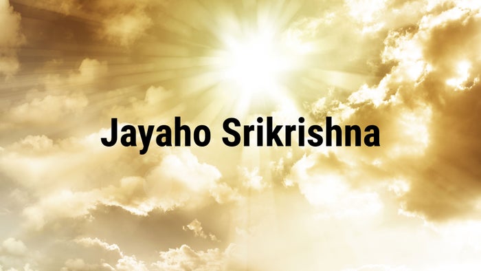 Jayaho Srikrishna on JioTV