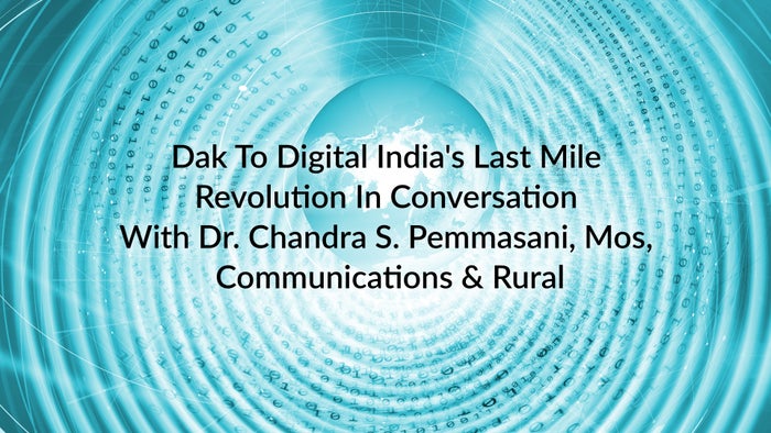 Dak To Digital India's Last Mile Revolution In Conversation With Dr. Chandra S. Pemmasani, Mos, Communications & Rural on JioTV