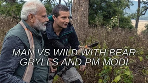 Man vs Wild with Bear Grylls and PM Modi on Discovery Hindi - past program