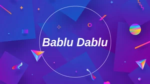 Bablu Dablu on Unique Tv