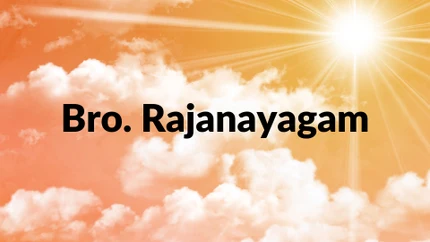 Bro. Rajanayagam on Nambikkai