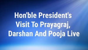 Hon'ble President's Visit To Prayagraj, Darshan And Pooja Live on DD bharati