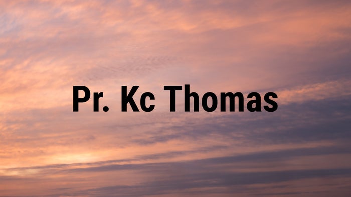 Pr. Kc Thomas on JioTV