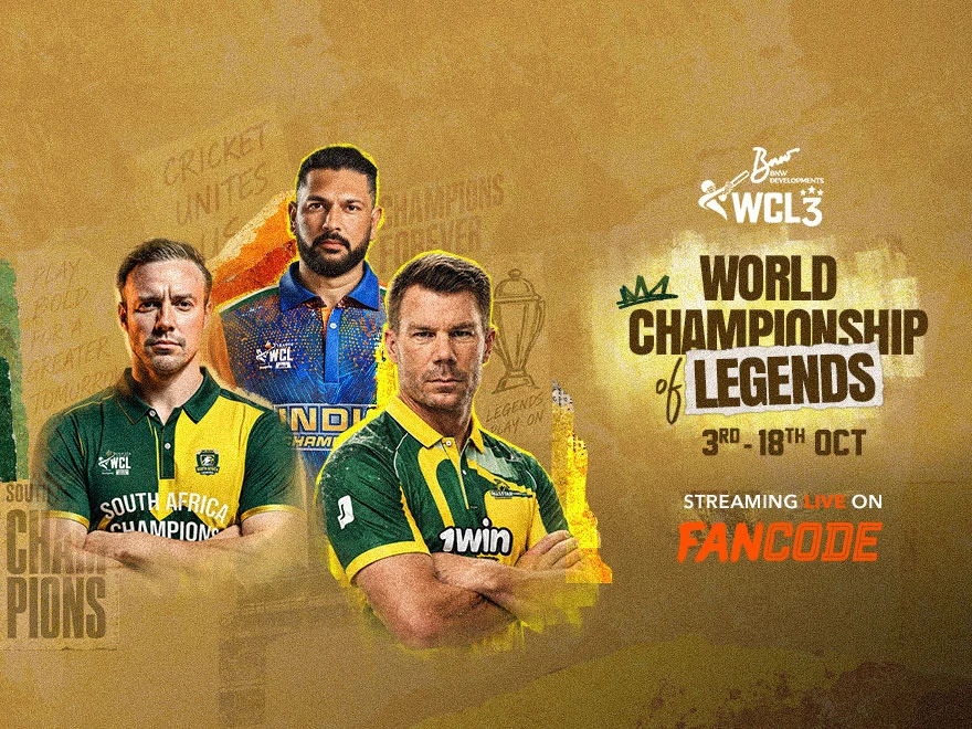 India Champions VS West Indies Champions on Fan Code