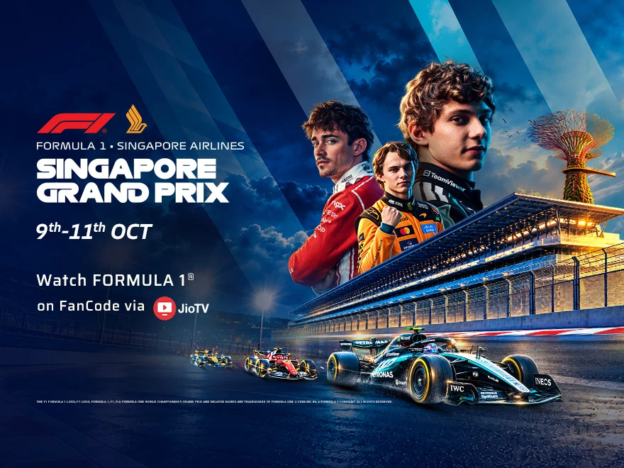 Singapore GP 2026: Race - Highlights on Fan Code