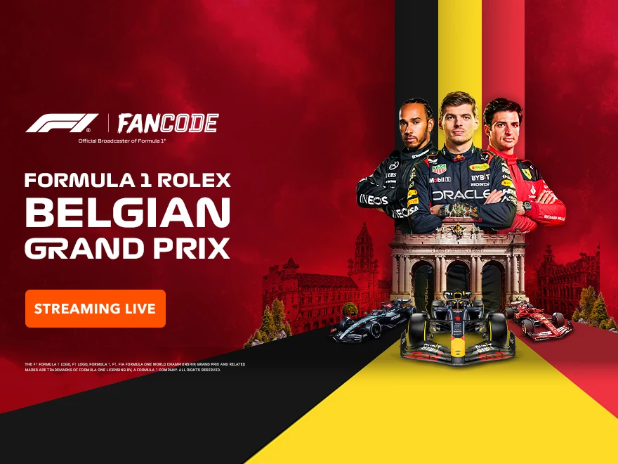 F1 ROLEX BELGIAN GRAND PRIX 2024 on Fancode