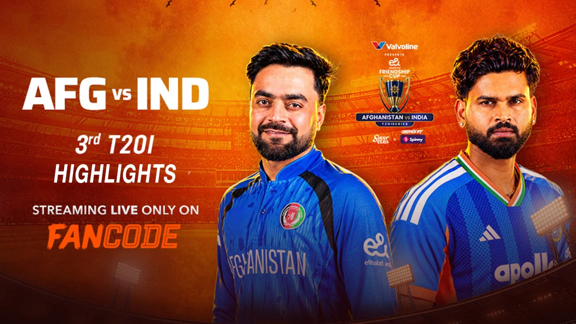 India beat Afghanistan by 127 runs | 3rd T20I | English highlights on Fan Code