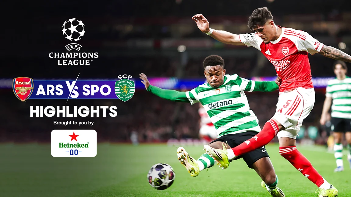 Arsenal vs Sporting CP - Quarter-Final - Leg 2 - Highlights - 16 Apr 2026 on Sony LIV