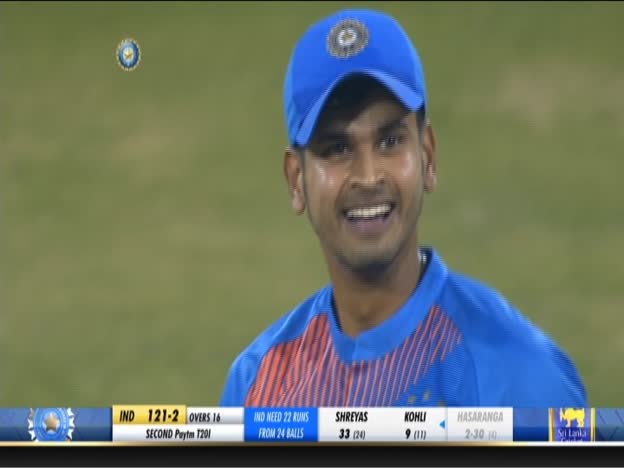 Shreyas Iyer smashes a Four on JioTV