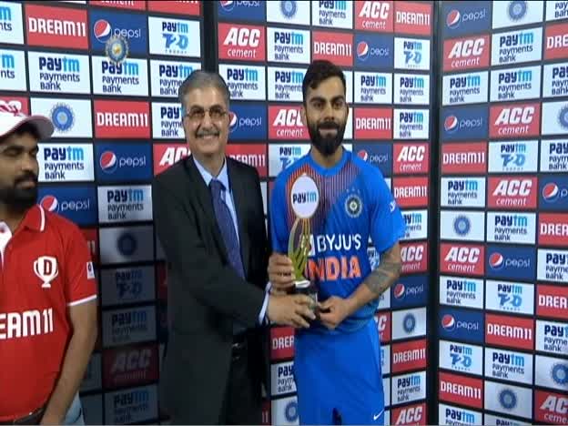 Man of the match Virat Kohli on JioTV