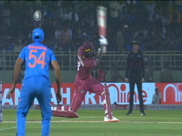 Holder hits kuldeep for six on JioTV