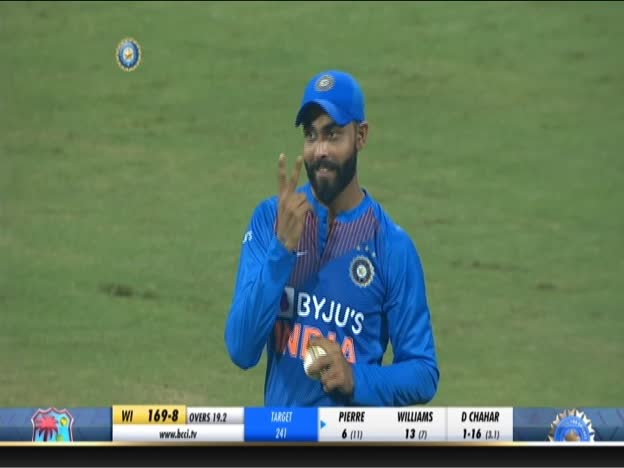 K Pierre Caught by Jadeja!! on JioTV