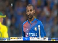 OUT! Shikhar Dhawan is dismissed with a catch on JioTV