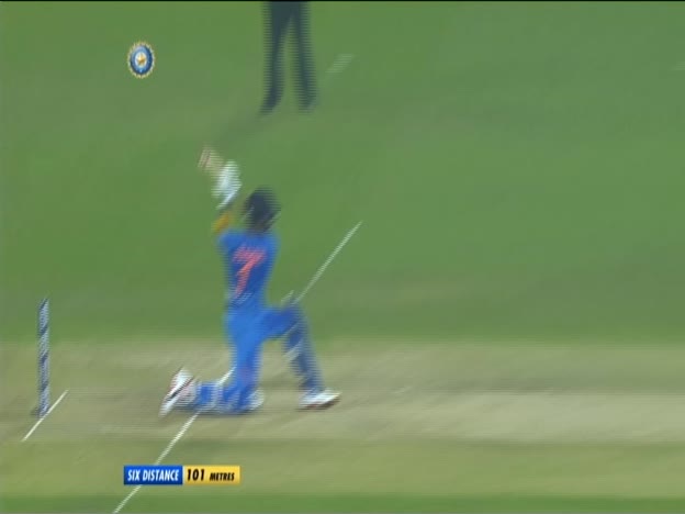 Rahul goes super big 101mt Six on JioTV