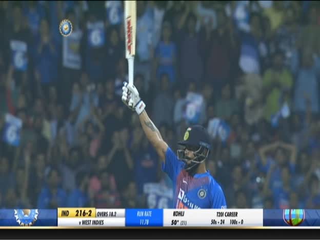 Half Century for Virat! on JioTV