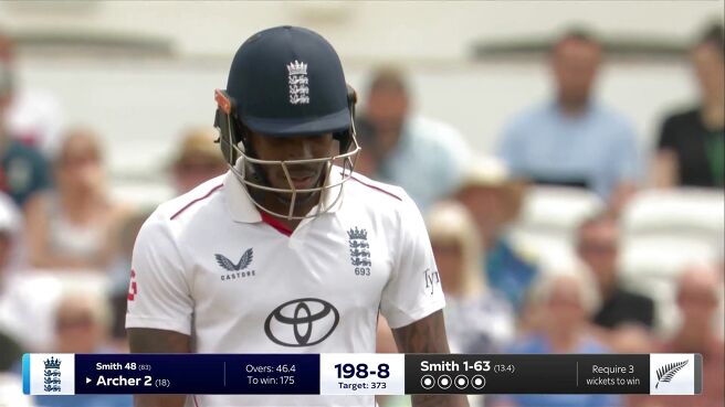 Wicket! Nathan Smith Gets Archer In An Unfortunate Dismissal on Sony LIV