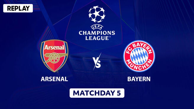 Arsenal vs Bayern Munich - Replay - 27 Nov 2025 on Sony LIV