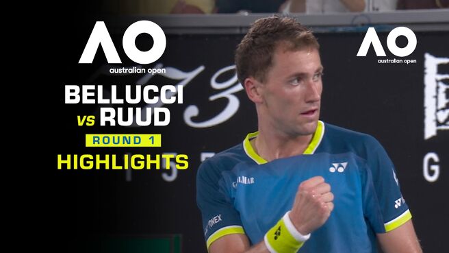 Bellucci vs Ruud - Round 1 - Highlights - 19 Jan 2026 on Sony LIV