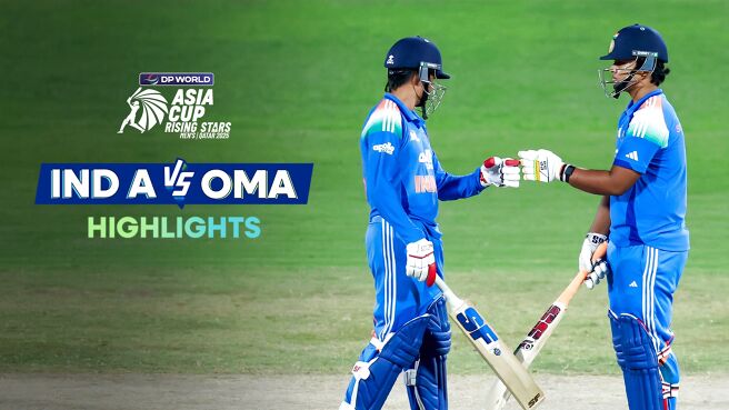 India A vs Oman - Highlights - 18 Nov 2025 on Sony LIV