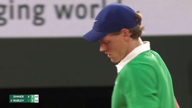 Set Point! Sinner Takes Control Of The Match As He Bags The 2nd Set on Sony LIV