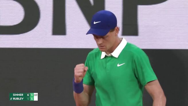 Break Point! Sinner Breaks Rublev Early In Set 2 on Sony LIV
