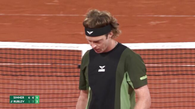 Winner! Sinner Fails To Respond To Rubkev's Extreme Forehand on Sony LIV