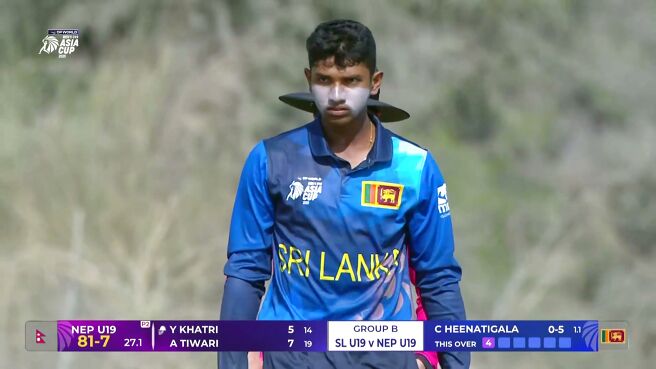 Wicket! Heenatigala Cleans Up Yuvraj With A Terrific Delivery on Sony LIV