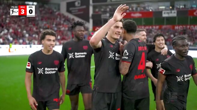Goal! Schick Bangs It In To Make It 3-0 For Leverkusen on Sony LIV
