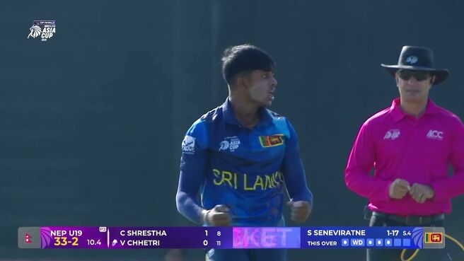 Wicket! Sethmika Cleans Up Vansh With A Fabulous Delivery on Sony LIV