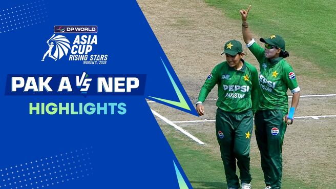 Pakistan A Women vs Nepal Women - Highlights - 13 Feb 2026  on Sony LIV