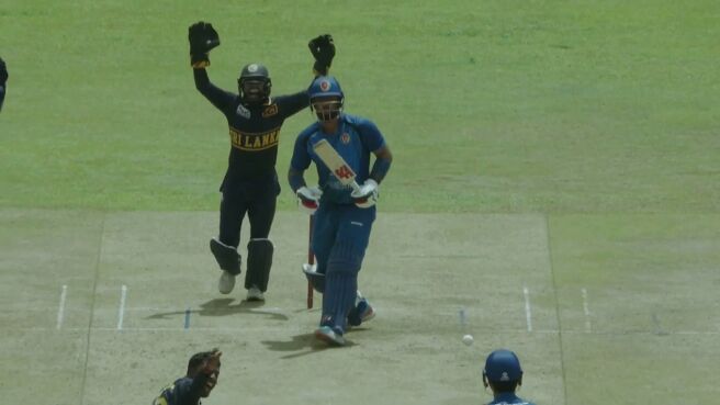 Wicket! Viyaskanth Sends Hassan Packing With A Decisive LBW on Sony LIV