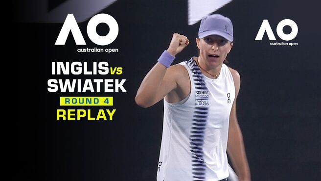 Inglis vs Swiatek - Replay - 26 Jan 2026 on Sony LIV