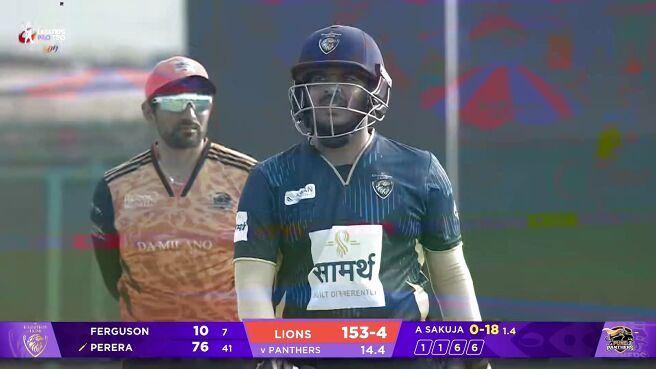 Six! Perera Launches One Straight Down The Ground on Sony LIV