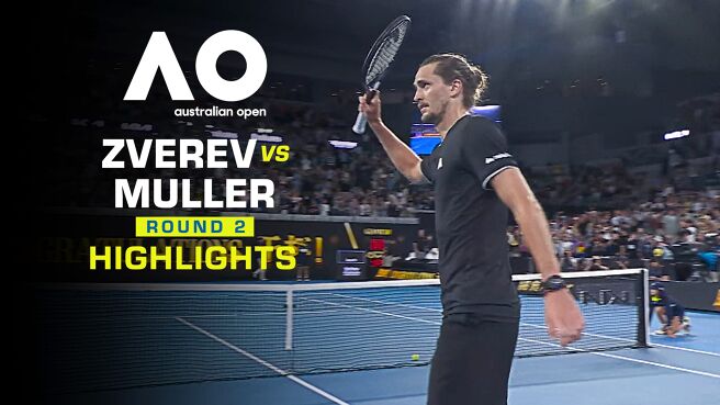 Zverev vs Muller - Round 2 - Highlights - 21 Jan 2026 on Sony LIV