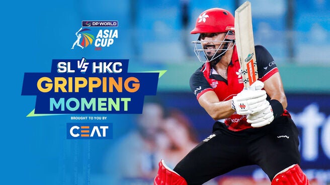 Gripping Moment - Sri Lanka vs Hong Kong, China - 15 Sep 2025  on Sony LIV