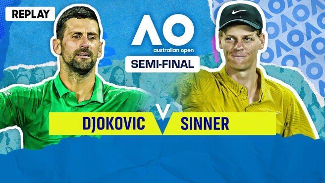 Djokovic vs Sinner - SF - Replay - 30 Jan 2026 on Sony LIV