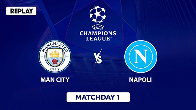 Man City vs Napoli - Replay - 19 Sep 2025 on Sony LIV
