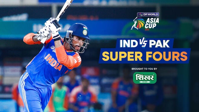 Super Fours - India vs Pakistan - 21 Sep 2025 on Sony LIV