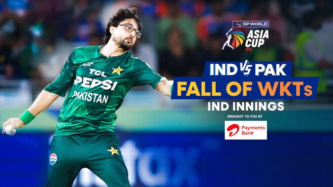 Fall of Wickets - India - 21 Sep 2025 on Sony LIV