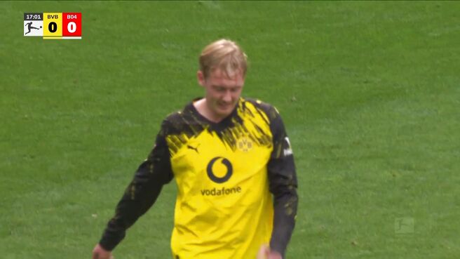 Save! Bade Clears Off The Line To Deny Dortmund's Attack  on Sony LIV