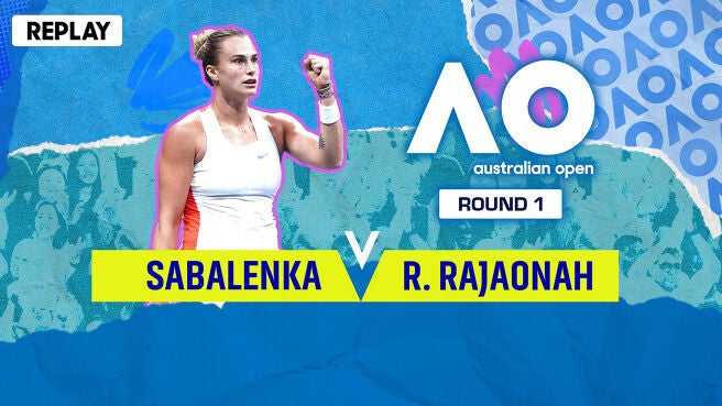 Sabalenka vs Rakotomanga - Replay - 18 Jan 2026 on Sony LIV