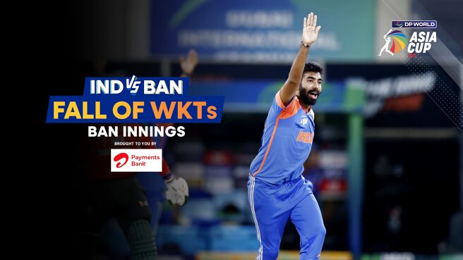 Fall of Wickets - Bangladesh - 24 Sep 2025 on Sony LIV