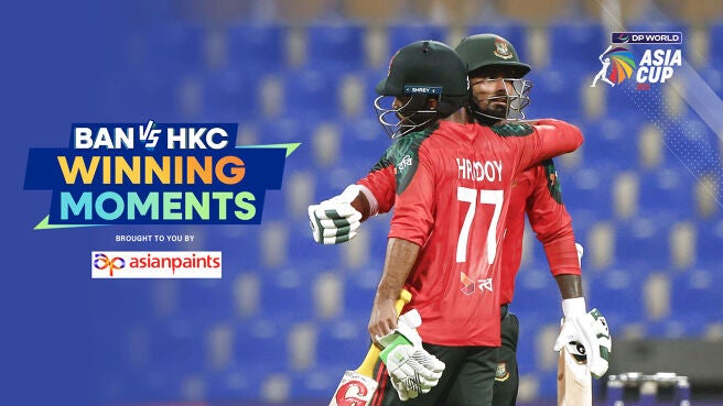 Winning Moment - Bangladesh vs Hong Kong, China - 11 Sep 2025 on Sony LIV